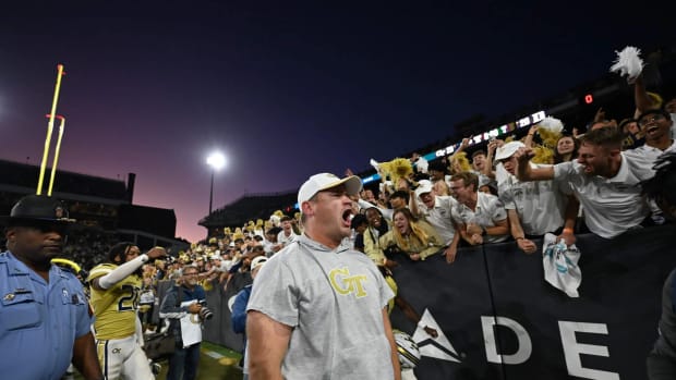 Georgia Tech interim head coach Brent Key